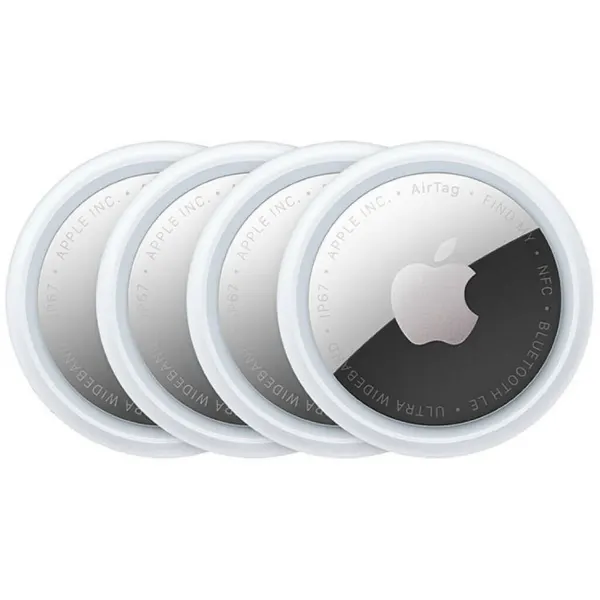 Трекер Apple AirTag GEN 2 (2026), Комплект 4 шт, White-Silver (Белый/Серебристый)