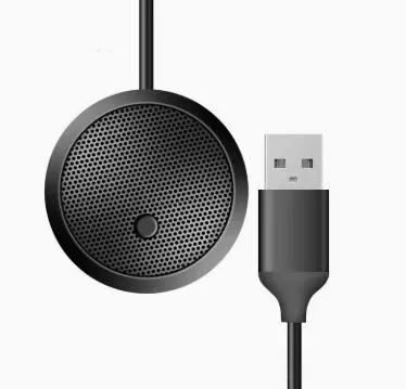 Многофункциональный компактный микрофон-колонка 360 всенаправленная MyPads M17 из прочного пластика для компьютера
