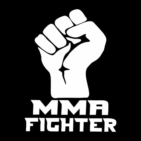 Наклейка 20x15 MMA fighter на авто