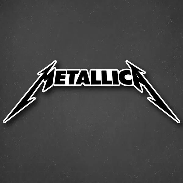 Наклейка на авто "Metallica - Металлика" 24x8 см