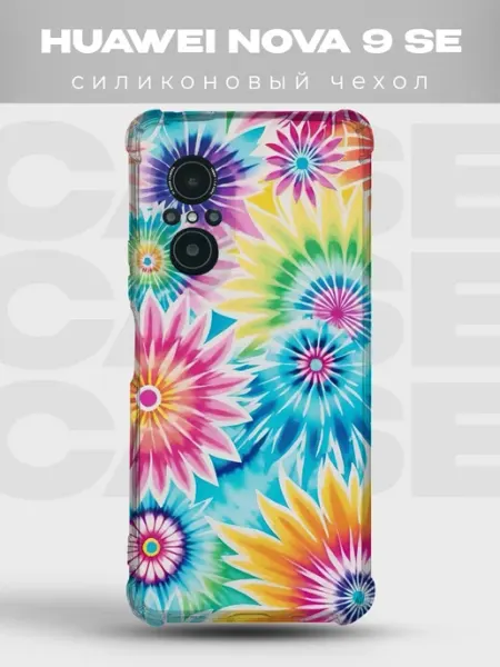 Чехол на Huawei Nova 9 SE дизайн Тай-дай PRINTberries