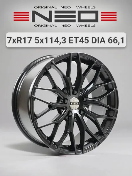 Диск автомобильный NEO N740 7x17 5x114,3 ET45 66,1 BLM