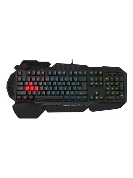 Клавиатура игровая B314 черный USB Multimedia for gamer LED A4TECH