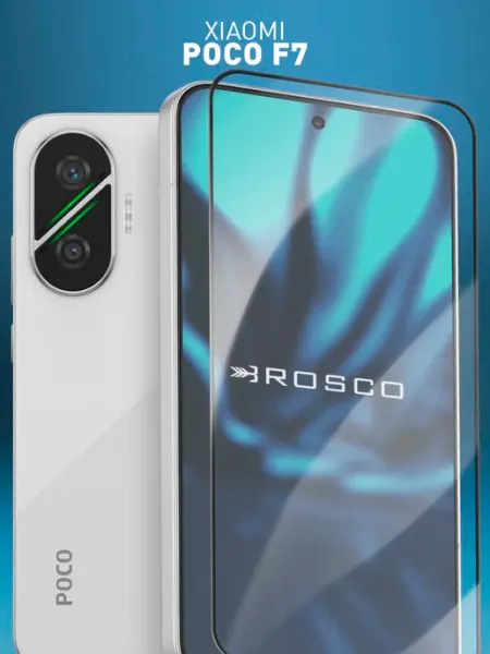 Защитное стекло на Poco F7 Rosco