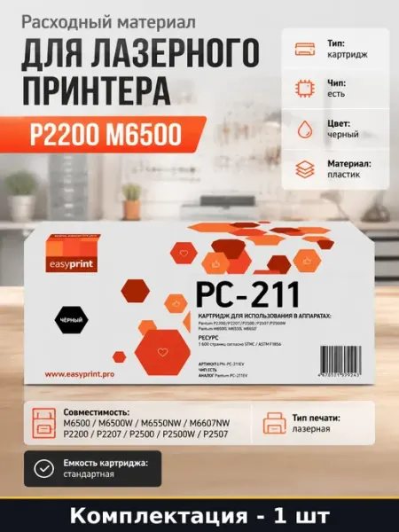 Расходный материал для лазерного принтера P2200 M6500