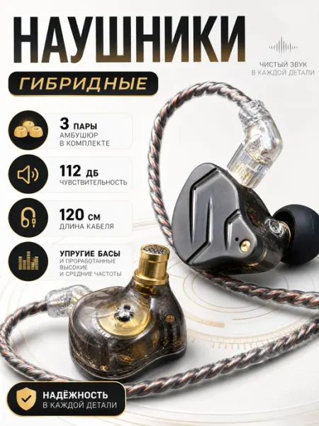 Внутриканальные наушники без микро Верити