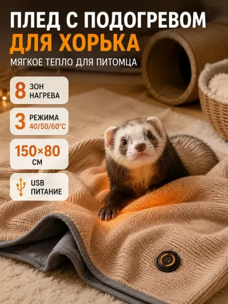 Электрогрелка для животных беспроводная