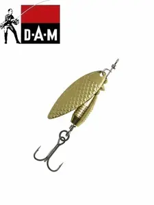 Блесна Вращающаяся DAM Effzett Fast Water Spinner №4/14гр - Цвет: Gold (на жереха, щуку, окуня)