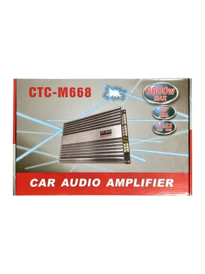 Автомобильный усилитель Kenwood CTC-M668, 4-канальный, класс A/B, MAX 6800 Вт - Усилители для авто
