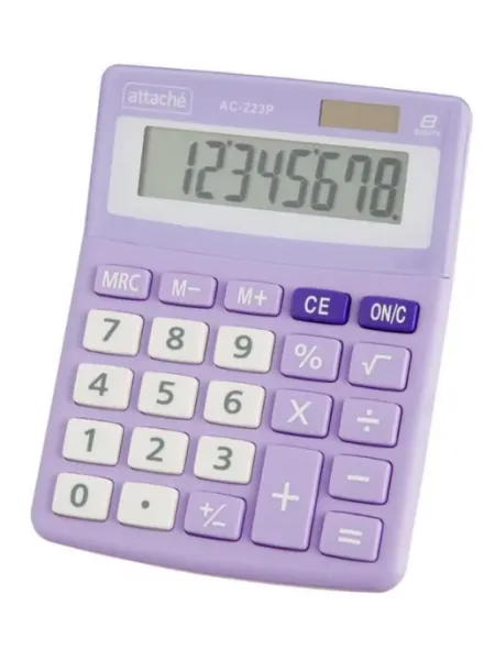 Калькулятор настольный, AС-223P, 8 разрядный Attache