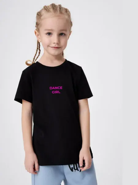 PRINT.RUSSIA Футболка детская с надписью Dance girl
