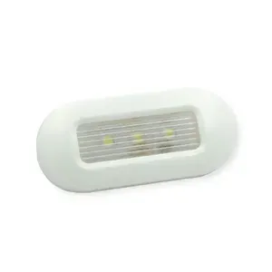 Контурный светодиодный светильник LM-013106, DC12-24V, холодный белый, пластик, корпус белый
