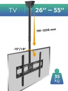 Кронштейн SMART MOUNT SOGG-44, потолочное крепление LED/LCD телевизоров 26"-55", 30кг.