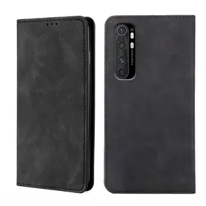 Чехол-книжка MyPads для Xiaomi Mi Note 10 Lite / Сяоми Ноте 10 Лайт мягкое прикосновение (черный)