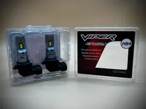 Светодиодные лампы HB4 для фар на Toyota Land Cruiser 100 / Тойота Ленд Круйзер 100 VIPER EASY CANBUS - 12V с обманкой автомобильные LED лампочки