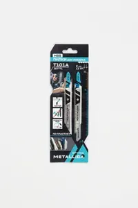 Пилки д/лобзика METALLICA Optima T101A, 100/75мм шаг 2мм, HSS чист. рез, по пластику 2шт