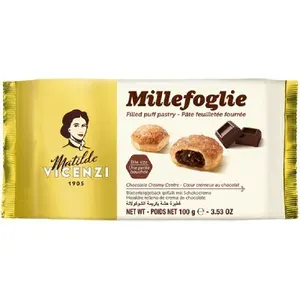 Пирожные VICENZI BISCOTTI 5232 Millefoglie слоеные с шоколадным кремом 100г