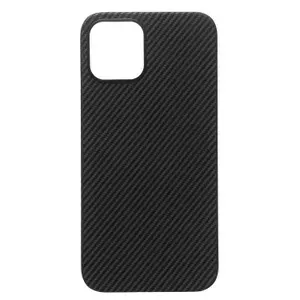 Чехол для iPhone 12, iPhone 12 Pro пластиковый MagSafe POSH KEVLAR <черный>