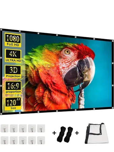 Экран для проектора 120" портативный для улицы, без складок