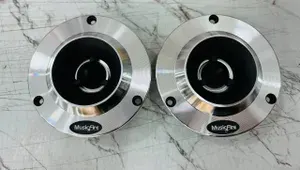Рупора автомобильные со встроенным фильтром MusicFire MF-412 / Комплект из 2 штук / Высокочастотные динамики, пищалки, 150 Вт.