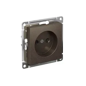 ATLASDESIGN розетка без заземления со шторками, 16А, мех., быстрозажим. клем., МОККО