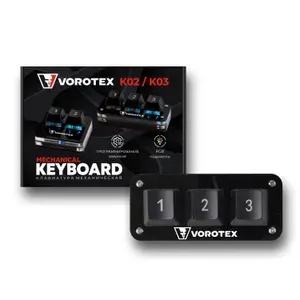 Игровая механическая программируемая клавиатура VOROTEX K03 Red Switch (Чёрный), для OSU и Geometry Dash