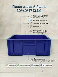 Контейнер для хранения вещей длина 60 см, ширина 40 см, высота 17 см, 1 шт, abs пластик, зеленый