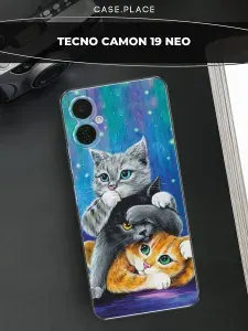 Чехол на Tecno Camon 19 Нео с котиками