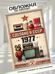 Обложка на паспорт Сделано в СССР 1977