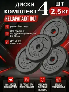 Комплект дисков / Блины спортивные 4 по 2,5 кг