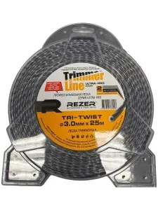 Леска профессиональная TRI-TWIST 3 мм*25м из 2-х компонентного пластика