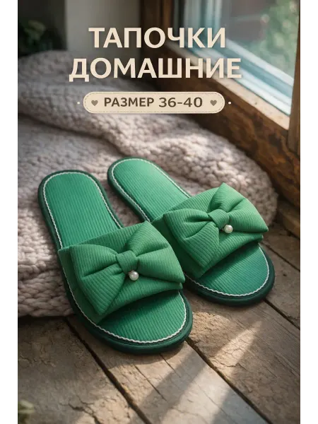 Тапочки Good Day Тапочки женские домашние с открытым носком