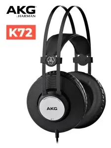 AKG Наушники проводные, 3.5 мм, 6.3 мм, черный, серебристый