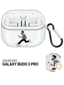 Чехол на Samsung Galaxy Buds 3 pro с принтом В погоне за задачами, hst