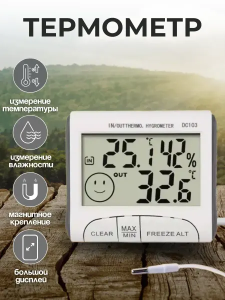 Street Thermometers Select Термометр электронный метеостанция DC103