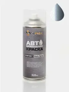 Краска MERCEDES-BENZ, код 349, ALPINE RAIN, автомобильная эмаль FixPaint Spray в аэрозольном баллончике 520 мл