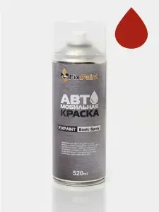 Краска BMW, код 375, FIRE RED, автомобильная эмаль FixPaint Spray в аэрозольном баллончике 520 мл
