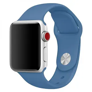 Силиконовый ремешок для часов Apple Watch 38/40/41 мм / Ремешок для часов эпл вотч 38/40/41 мм пулан (№24), размер S
