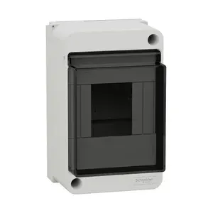 Корпус пластиковый навесной с прозрачной дверцей 4 модуля Systeme Electric City9 Box EZ9EAB104, белый