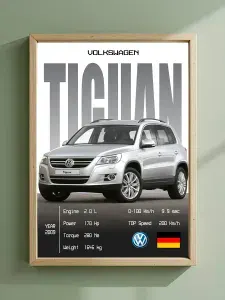 Постер "Volkswagen Tiguan NF", 42х29.7 см