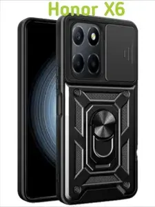 Противоударный чехол с полной защитой камеры и кольцом на Huawei Honor x6/x8 5G ( Хуавей хонор икс 6 икс 8 5 джи )