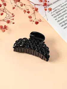 Краб для волос / заколка ажурная глянцевая 6.5 см