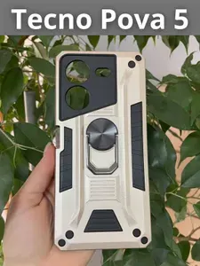 Чехол противоударный military на Tecno Pova 5 / Техно Пова 5 (Золотой)