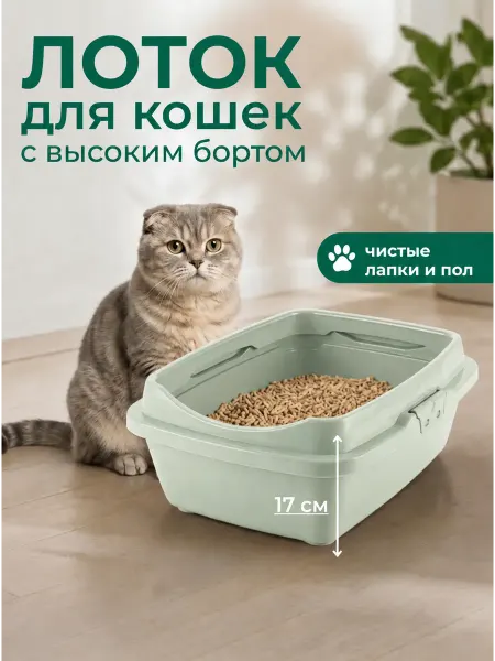 DDSTYLE Туалет для кошек большой полная комплектация