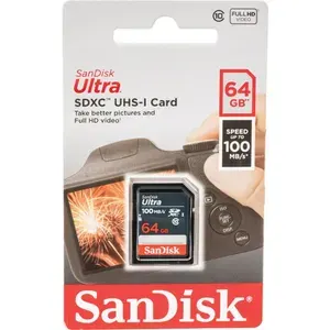Карта памяти SDXC SanDisk 64Гб SDSDUNR-064G-GN3IN