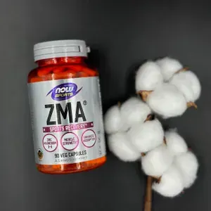 NOW Foods ZMA 90 Veg Capsules, Нау Фудс Цинк, магний, витамин B6, ЗМА 90 Вег капсул