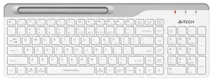 Клавиатура A4Tech Fstyler FBK25 белый беспроводная BT/Radio slim Multimedia