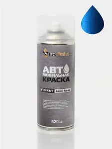 Краска PEUGEOT, код M0TB, BLEU CALVI, автомобильная эмаль FixPaint Spray в аэрозольном баллончике 520 мл