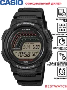 Мужские электронные наручные часы Casio Digital WS-1800-1A