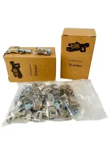 Замки/зажимы для хомутов из оцинкованной стали QIP-CLAMP (25шт) голландской компании Dec International